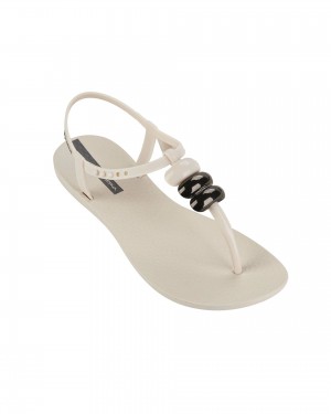 Ipanema Class Sandal Sandalen Dames Beige Metal Grijs | 82603-GXRW