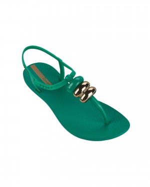 Ipanema Class Sandal Sandalen Dames Groen Bruin | 71364-YSAJ