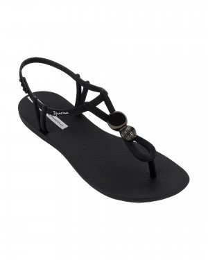 Ipanema Class Spheres Sandalen Dames Zwart Zilver | 34902-AWZK