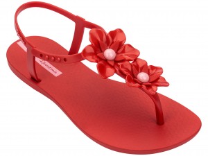 Ipanema Duo Flowers Sandalen Dames Rood Roze | 30689-IDPU