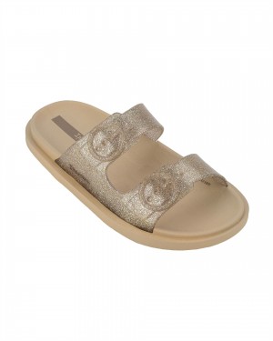 Ipanema Follow Badslippers Kinderen Beige Beige Goud | 26348-LAHC