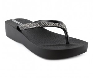 Ipanema Mesh Teenslippers Dames Zwart Grijs | 37205-HZER