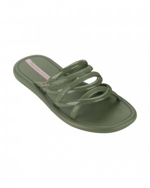 Ipanema Meu Sol Slide Badslippers Dames Groen Roze | 54620-LBVD