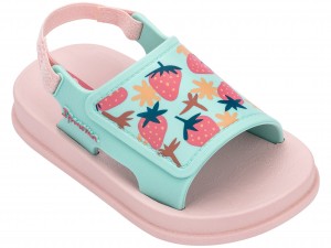 Ipanema Soft Sandalen Baby Roze Groen | 20743-YMPK