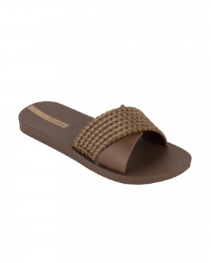 Ipanema Street Badslippers Dames Bruin Bruin | 73154-IMPW