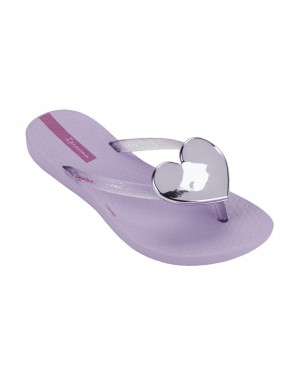Ipanema Wave Heart Teenslippers Kinderen Paars Paars | 05631-SEZD