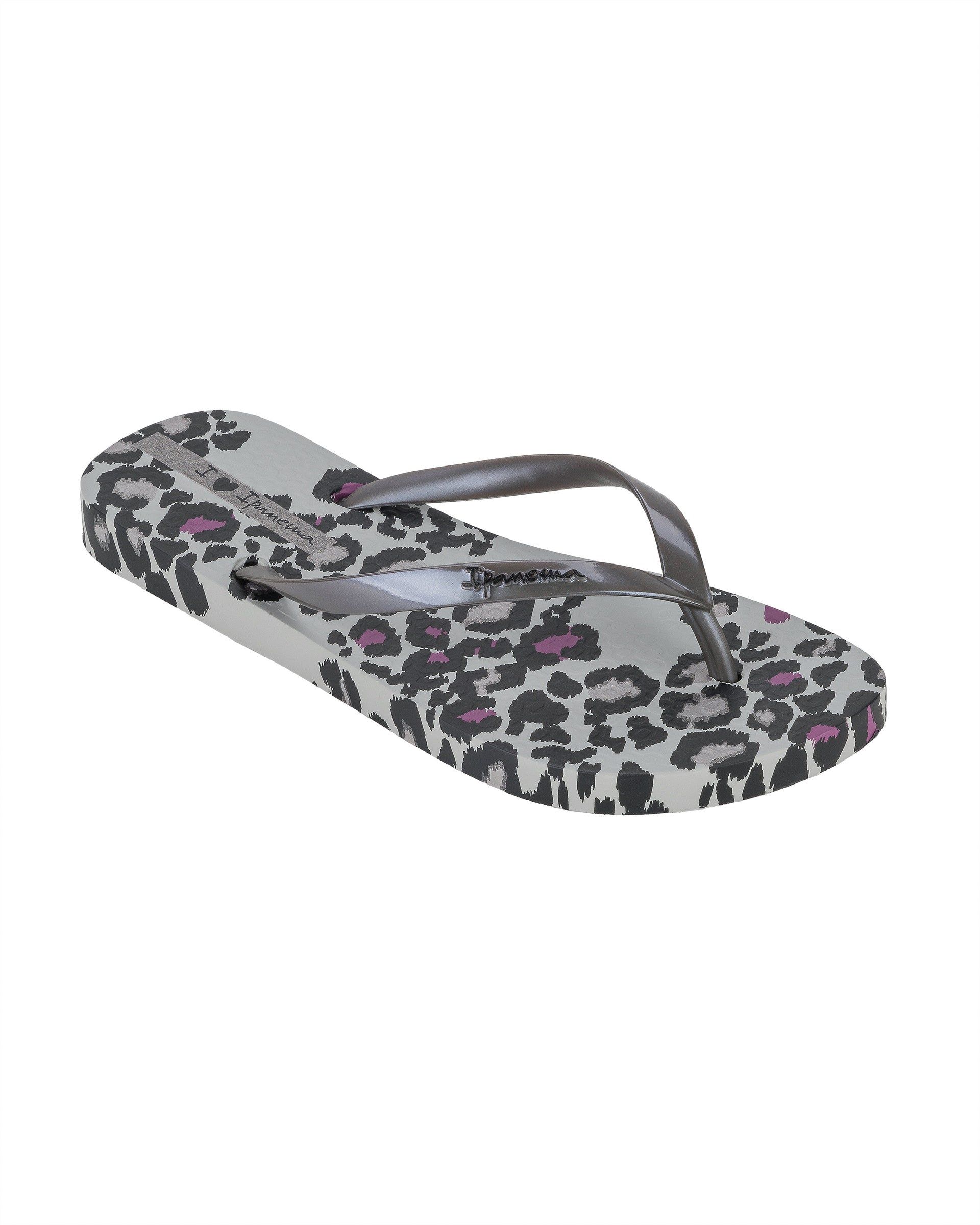 Ipanema Animal Print Teenslippers Dames Grijs Zilver | 70325-CBHP