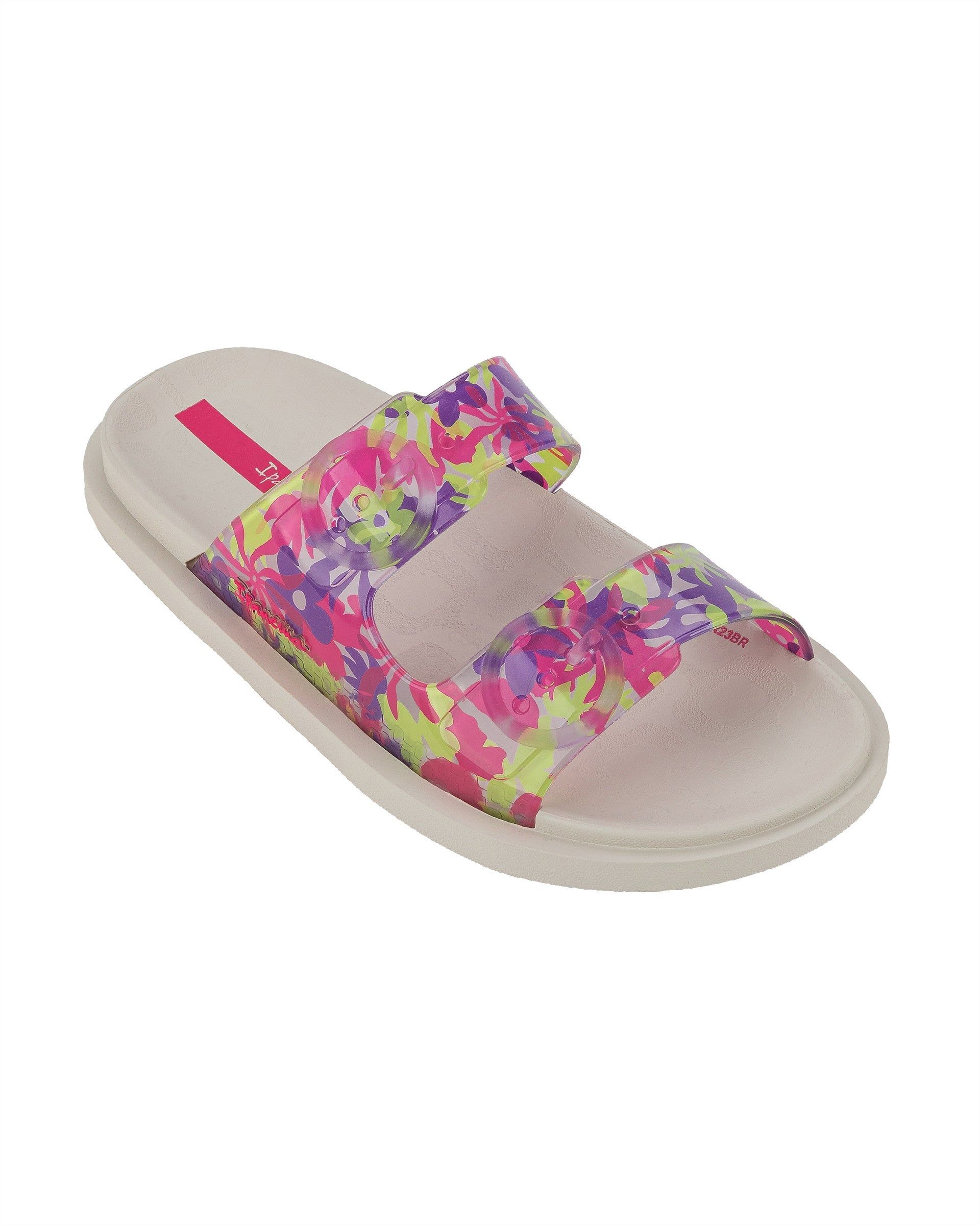 Ipanema Follow Badslippers Kinderen Beige Roze Groen | 23018-MZIF