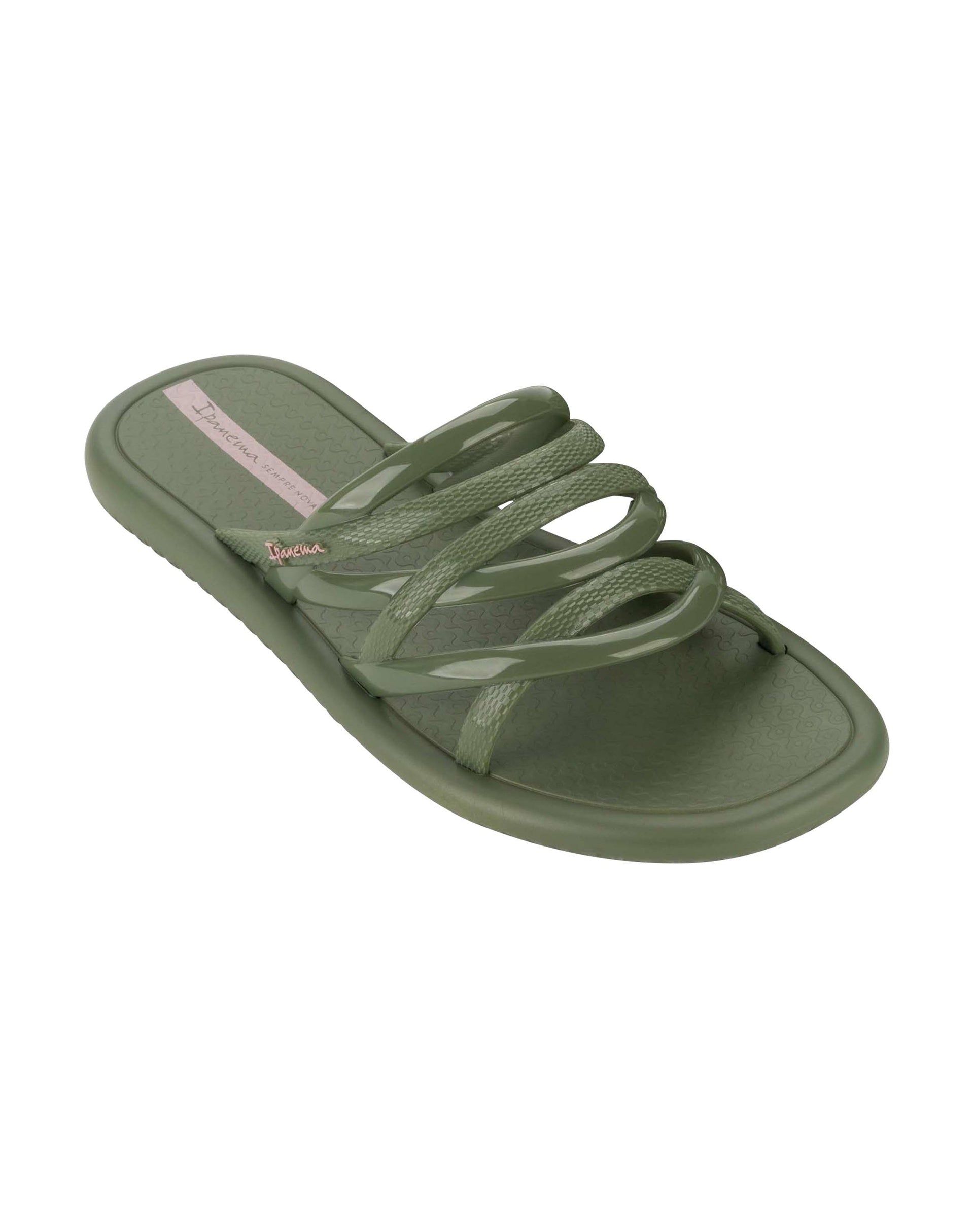 Ipanema Meu Sol Slide Badslippers Dames Groen Roze | 54620-LBVD