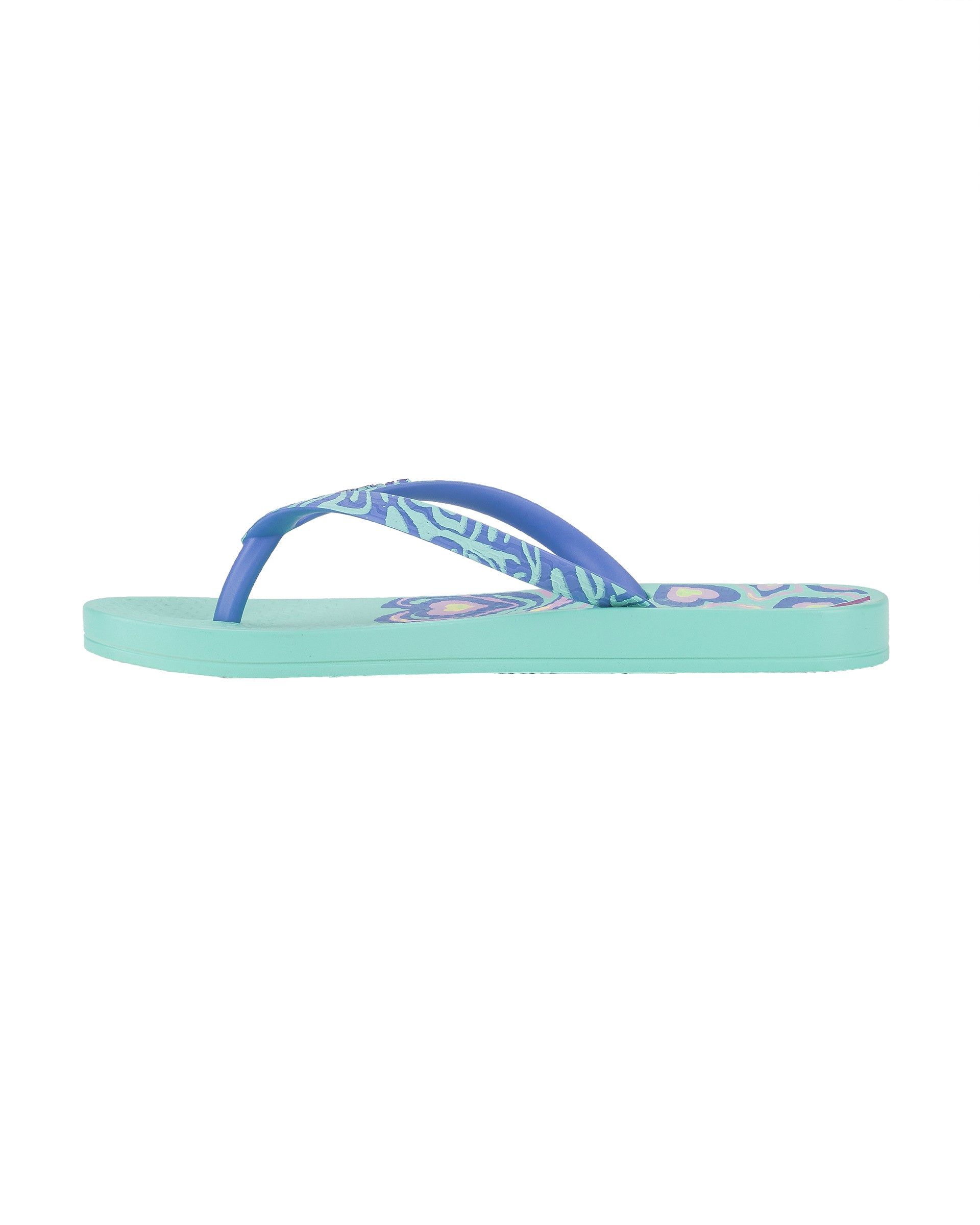 Ipanema Nostalgic Hearts Teenslippers Kinderen Groen Blauw | 50486-BDOV