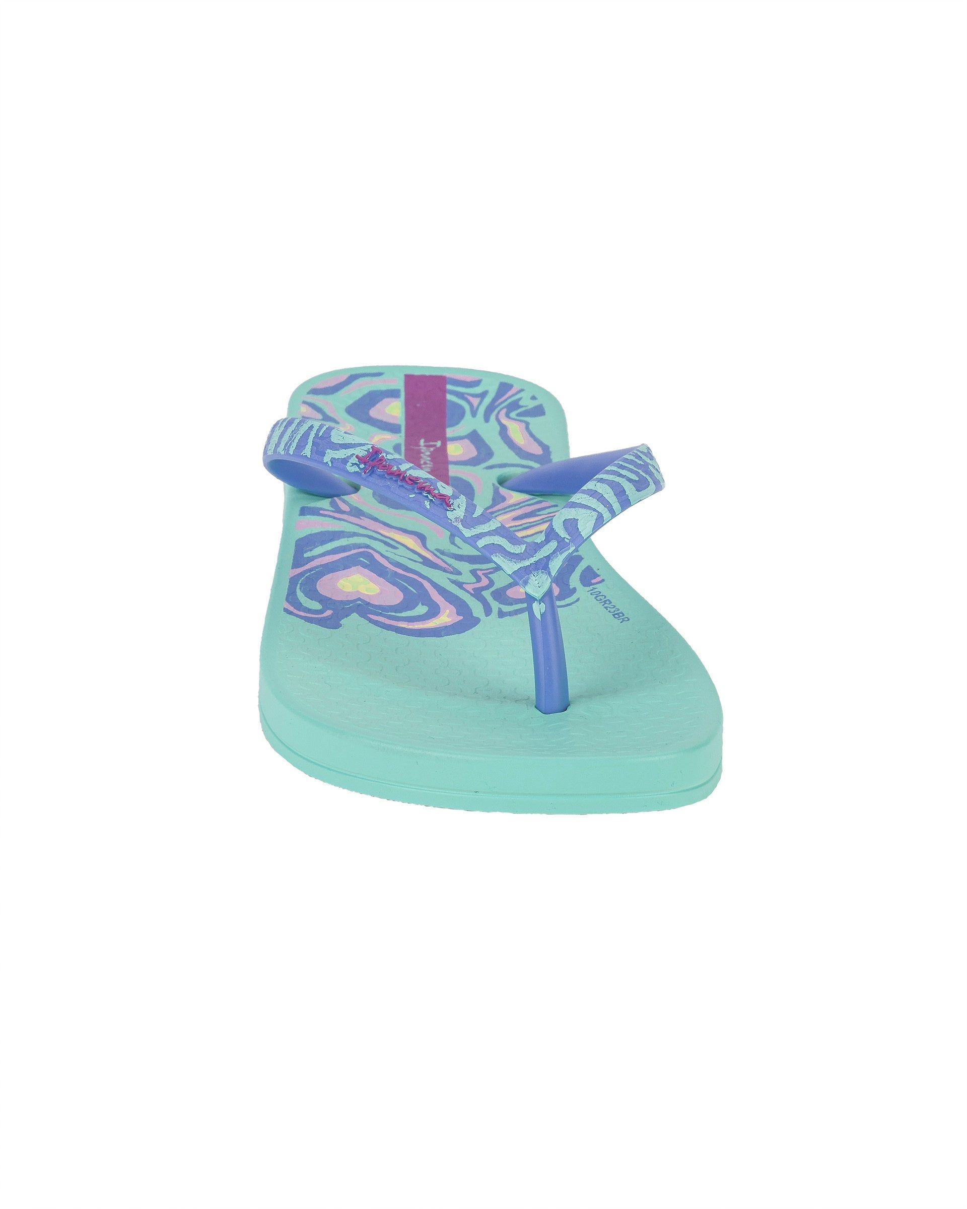 Ipanema Nostalgic Hearts Teenslippers Kinderen Groen Blauw | 50486-BDOV
