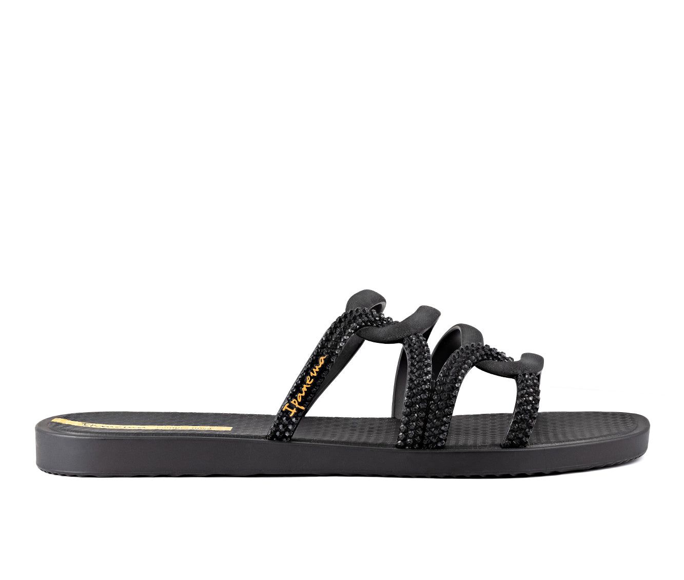 Ipanema Solar Slide Badslippers Dames Zwart | 12376-BEYM