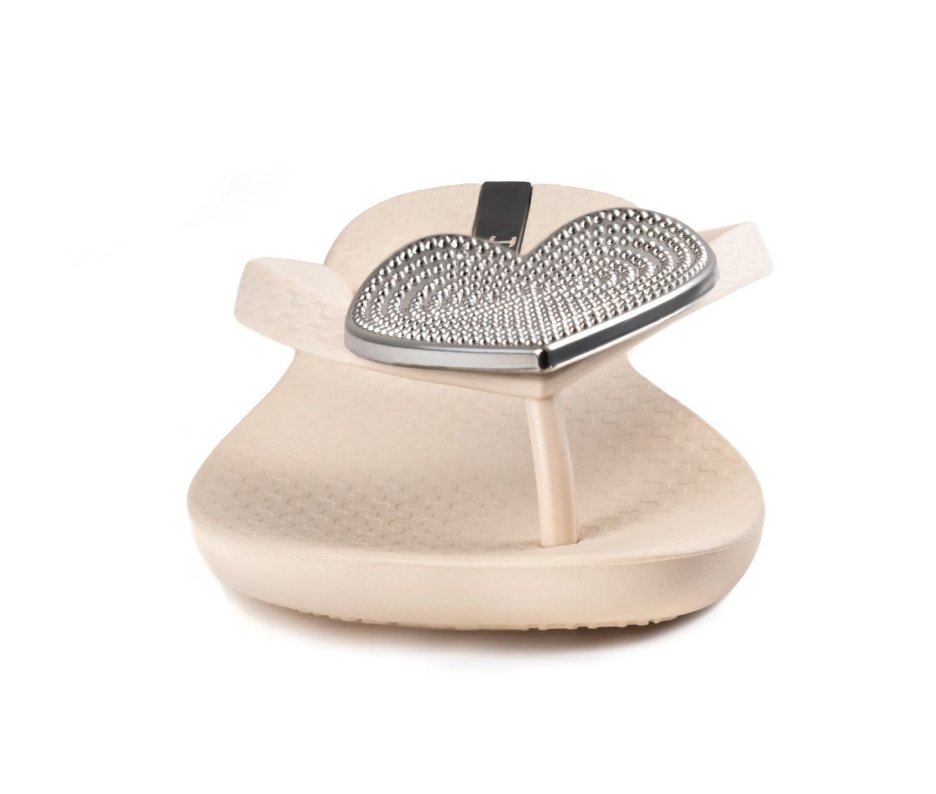 Ipanema Wave Heart Teenslippers Dames Beige Zilver | 01586-UXTZ