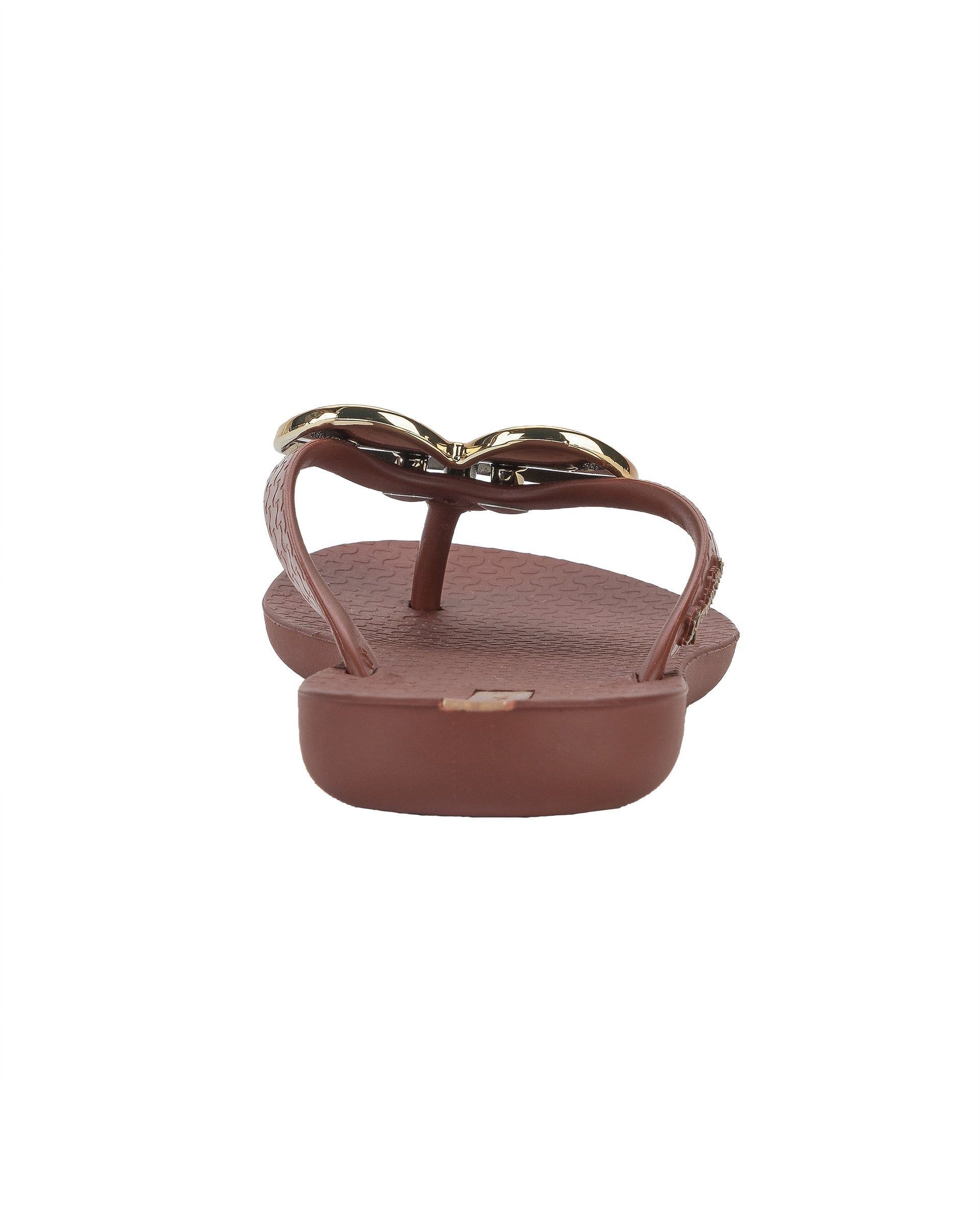 Ipanema Wave Heart Teenslippers Dames Bruin Bruin Goud | 98036-FGST