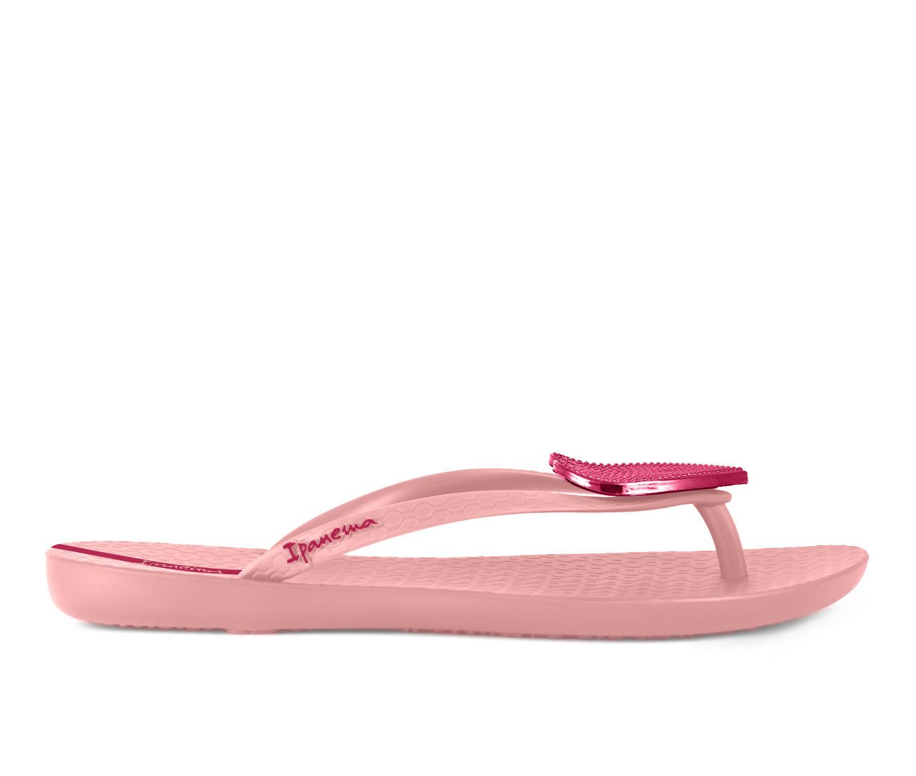 Ipanema Wave Heart Teenslippers Dames Roze Rood | 21964-ZPNB