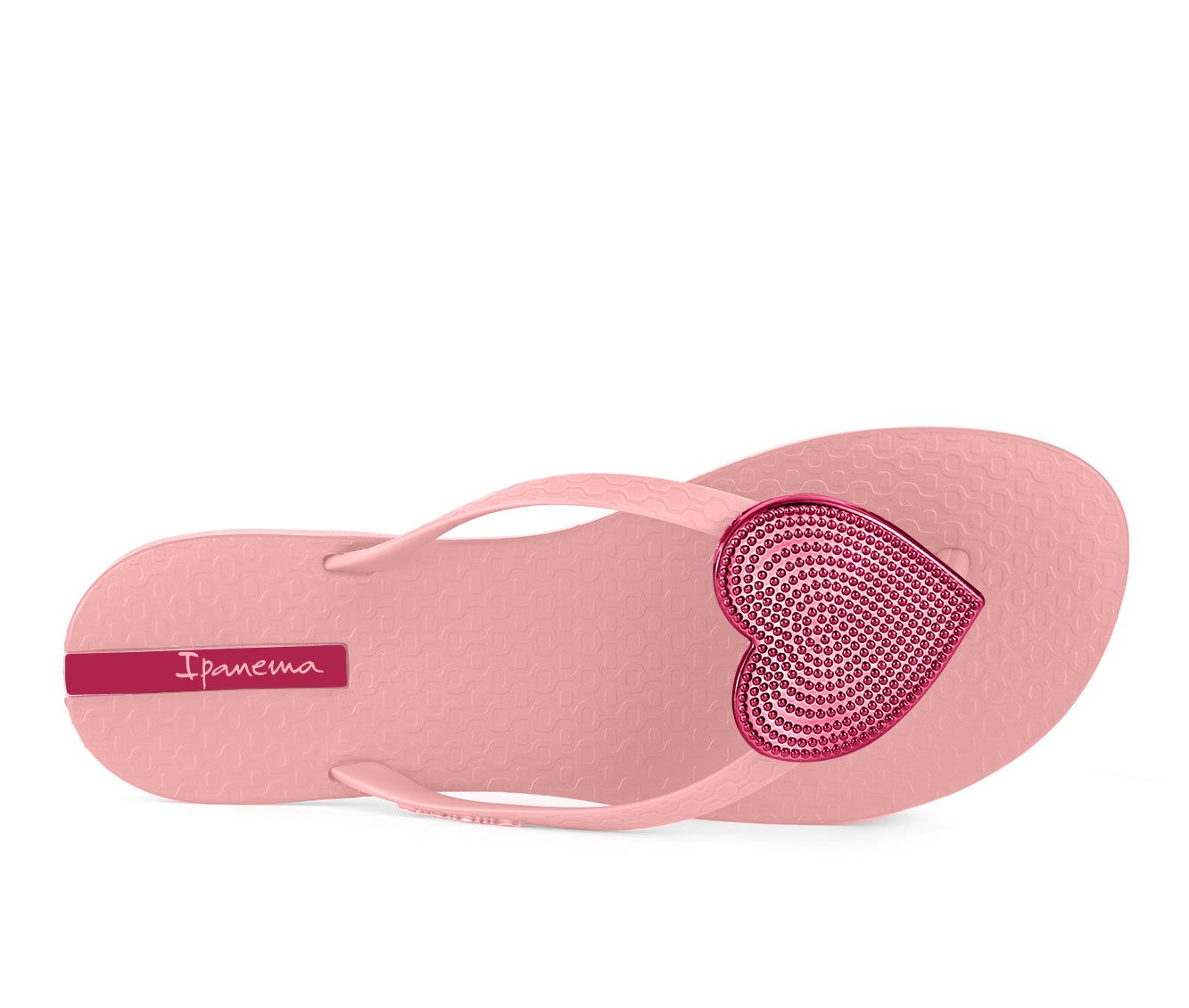 Ipanema Wave Heart Teenslippers Dames Roze Rood | 21964-ZPNB